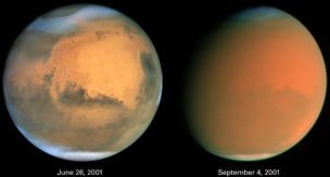 火星の写真（ウィキペディアより）